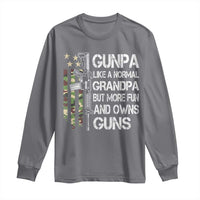 Gunpa Long Sleeve Shirt Guns Grandpa More Fun Camo American Flag USA Camouflage