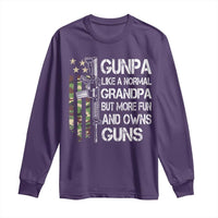 Gunpa Long Sleeve Shirt Guns Grandpa More Fun Camo American Flag USA Camouflage