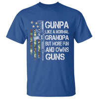 Gunpa T Shirt Guns Grandpa More Fun Camo American Flag USA Camouflage