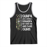 Gunpa Tank Top Guns Grandpa More Fun Camo American Flag USA Camouflage