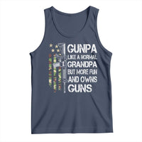 Gunpa Tank Top Guns Grandpa More Fun Camo American Flag USA Camouflage