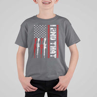 Vintage USA Flag 2nd Amendment T Shirt For Kid Pro Gun Lovers - Wonder Print Shop
