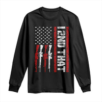 Vintage USA Flag 2nd Amendment Long Sleeve Shirt Pro Gun Lovers - Wonder Print Shop