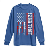 Vintage USA Flag 2nd Amendment Long Sleeve Shirt Pro Gun Lovers - Wonder Print Shop