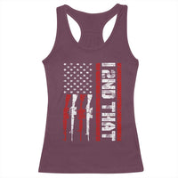 Vintage USA Flag 2nd Amendment Racerback Tank Top Pro Gun Lovers - Wonder Print Shop