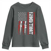 Vintage USA Flag 2nd Amendment Youth Sweatshirt Pro Gun Lovers - Wonder Print Shop