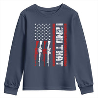 Vintage USA Flag 2nd Amendment Youth Sweatshirt Pro Gun Lovers - Wonder Print Shop