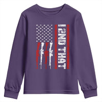 Vintage USA Flag 2nd Amendment Youth Sweatshirt Pro Gun Lovers - Wonder Print Shop