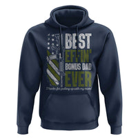 Best Effin’ Bonus Dad Ever Hoodie Step Dad Gun American Flag