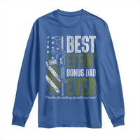 Best Effin’ Bonus Dad Ever Long Sleeve Shirt Step Dad Gun American Flag