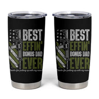 Best Effin’ Bonus Dad Ever Tumbler Cup Step Dad Gun American Flag