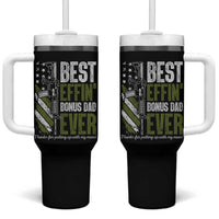 Best Effin’ Bonus Dad Ever Tumbler With Handle Step Dad Gun American Flag