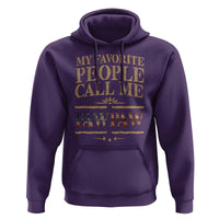 Funny Grandpa Hoodie My Favorite People Call Me Pop Pop Retro American Flag