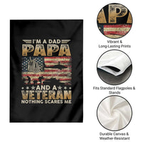 Funny Veteran Dad Garden Flag Funny Military Veteran USA Flag - Wonder Print Shop