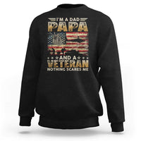Funny Veteran Dad Sweatshirt Funny Military Veteran USA Flag - Wonder Print Shop