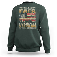 Funny Veteran Dad Sweatshirt Funny Military Veteran USA Flag - Wonder Print Shop