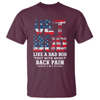 Vet Bod T Shirt Funny Military Veteran Dad Bod American Flag - Wonder Print Shop