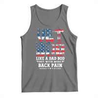 Vet Bod Tank Top Funny Military Veteran Dad Bod American Flag - Wonder Print Shop