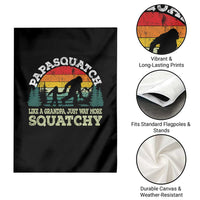 Grandpa Bigfoot Garden Flag Retro Sasquatch Funny - Wonder Print Shop