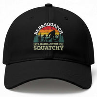Grandpa Bigfoot Baseball Cap Retro Sasquatch Funny