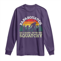 Grandpa Bigfoot Long Sleeve Shirt Retro Sasquatch Funny - Wonder Print Shop