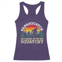 Grandpa Bigfoot Racerback Tank Top Retro Sasquatch Funny - Wonder Print Shop