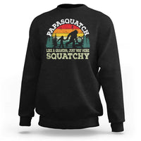 Grandpa Bigfoot Sweatshirt Retro Sasquatch Funny - Wonder Print Shop
