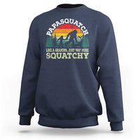 Grandpa Bigfoot Sweatshirt Retro Sasquatch Funny - Wonder Print Shop