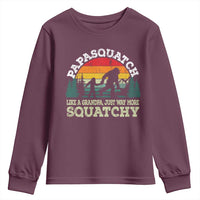 Grandpa Bigfoot Youth Sweatshirt Retro Sasquatch Funny - Wonder Print Shop