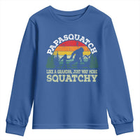 Grandpa Bigfoot Youth Sweatshirt Retro Sasquatch Funny - Wonder Print Shop