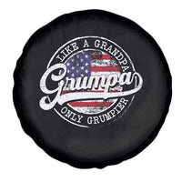 Grumpa Like Regular Grandpa Only Grumpier Spare Tire Cover Funny Grandfather Grandpa American Flag