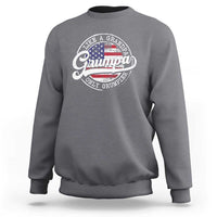 Grumpa Like Regular Grandpa Only Grumpier Sweatshirt Funny Grandfather Grandpa American Flag