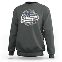 Grumpa Like Regular Grandpa Only Grumpier Sweatshirt Funny Grandfather Grandpa American Flag
