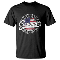 Grumpa Like Regular Grandpa Only Grumpier T Shirt Funny Grandfather Grandpa American Flag