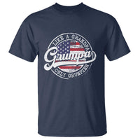 Grumpa Like Regular Grandpa Only Grumpier T Shirt Funny Grandfather Grandpa American Flag