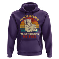Dad Papa Grandpa Jokes Hoodie I'm Not Sleeping I'm Just Resting My Eyes