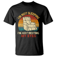 Dad Papa Grandpa Jokes T Shirt I'm Not Sleeping I'm Just Resting My Eyes
