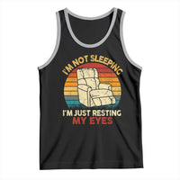 Dad Papa Grandpa Jokes Tank Top I'm Not Sleeping I'm Just Resting My Eyes