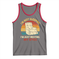 Dad Papa Grandpa Jokes Tank Top I'm Not Sleeping I'm Just Resting My Eyes