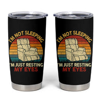 Dad Papa Grandpa Jokes Tumbler Cup I'm Not Sleeping I'm Just Resting My Eyes