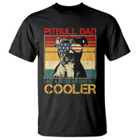 Vintage Pitbull Dad T Shirt Like A Regular Dad But Cooler - Wonder Print Shop