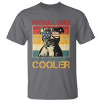 Vintage Pitbull Dad T Shirt Like A Regular Dad But Cooler - Wonder Print Shop