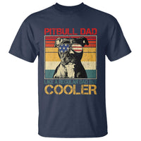 Vintage Pitbull Dad T Shirt Like A Regular Dad But Cooler - Wonder Print Shop