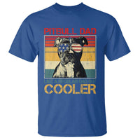 Vintage Pitbull Dad T Shirt Like A Regular Dad But Cooler - Wonder Print Shop