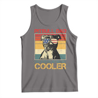 Vintage Pitbull Dad Tank Top Like A Regular Dad But Cooler - Wonder Print Shop