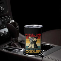 Vintage Pitbull Dad Tumbler Cup Like A Regular Dad But Cooler - Wonder Print Shop