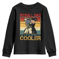 Vintage Pitbull Dad Youth Sweatshirt Like A Regular Dad But Cooler - Wonder Print Shop