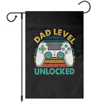 Funny New Dad Garden Flag Retro Dad Level Unlocked Gaming Gamer - Wonder Print Shop