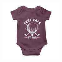Golf Dad Baby Onesie Best Papa By Par Golfer Fathers Day Gifts