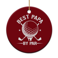 Golf Dad Ceramic Ornament Best Papa By Par Golfer Fathers Day Gifts - Wonder Print Shop